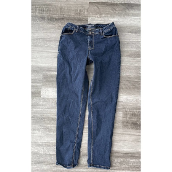 Maurices Curvy Skinny Slim Jeans 8 Dark Wash A7 - Picture 1 of 5